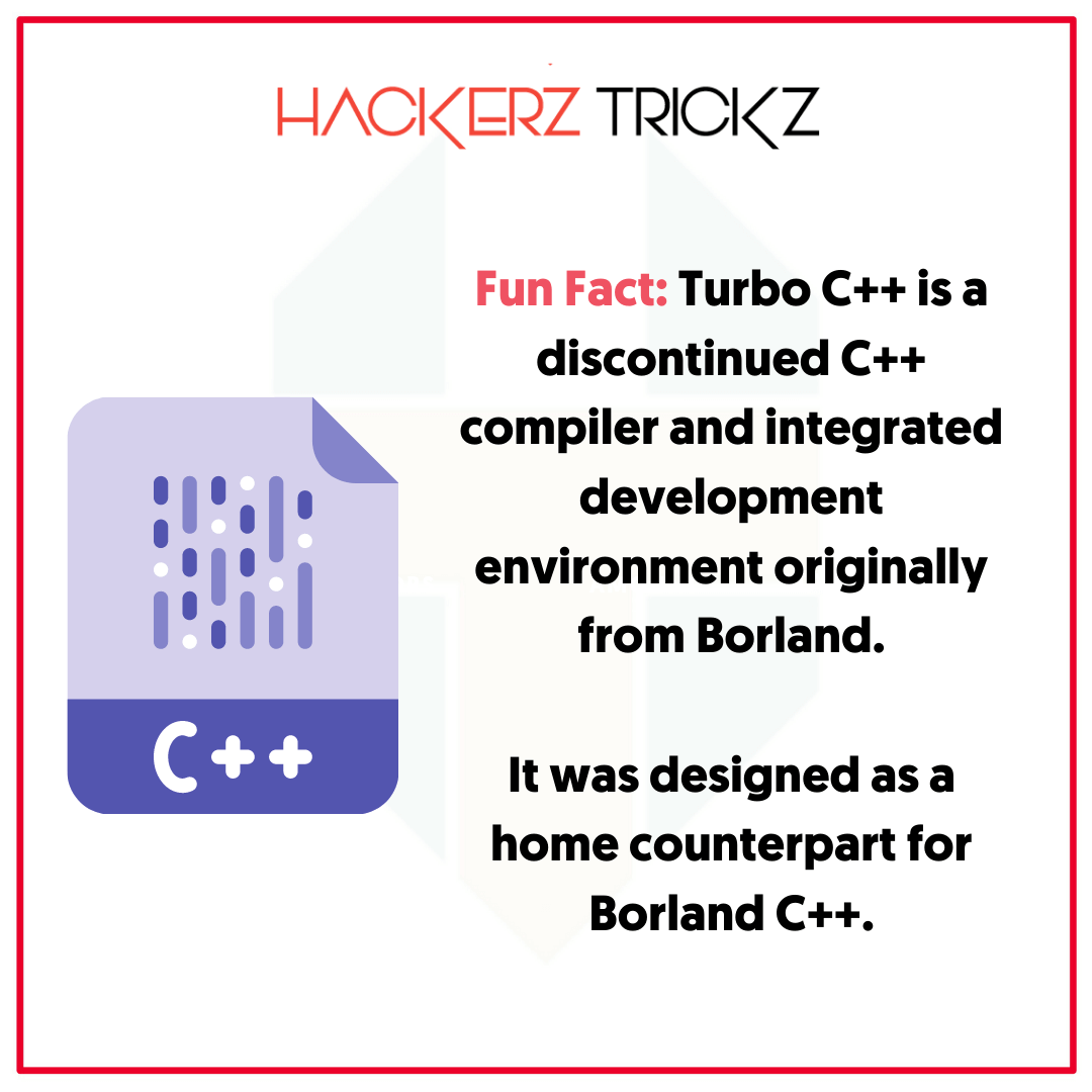 fact about turbo c++