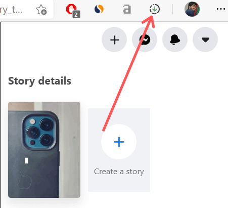 Step 2: how to save someone's facebook story