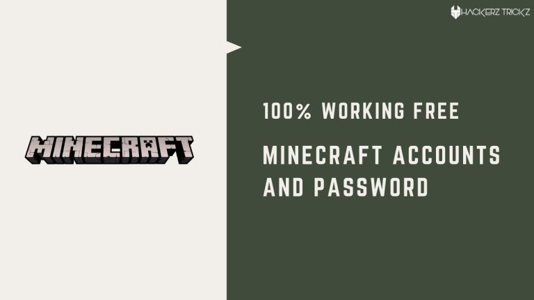100% Working Free Minecraft Accounts and Password