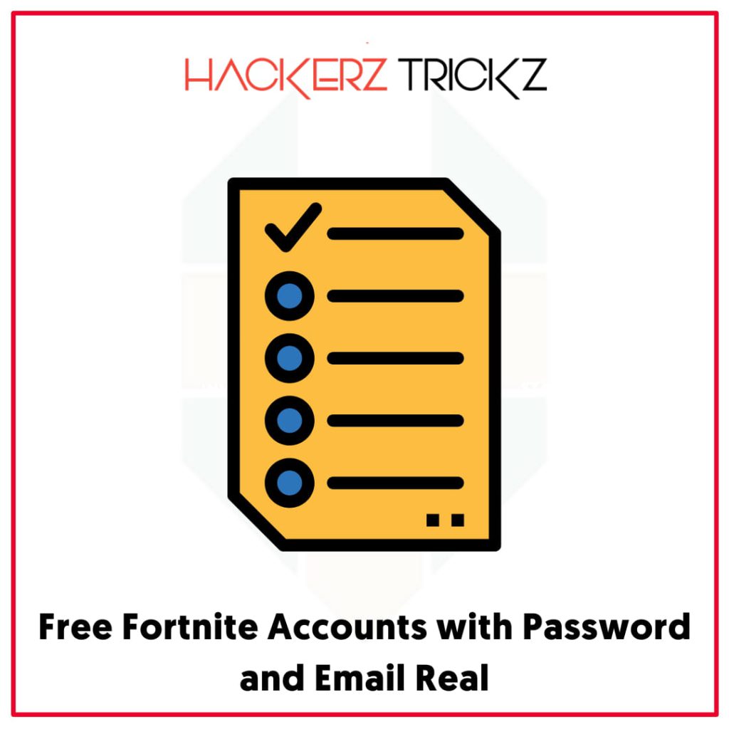 Free Fortnite Accounts and Password With VBucks and Skin