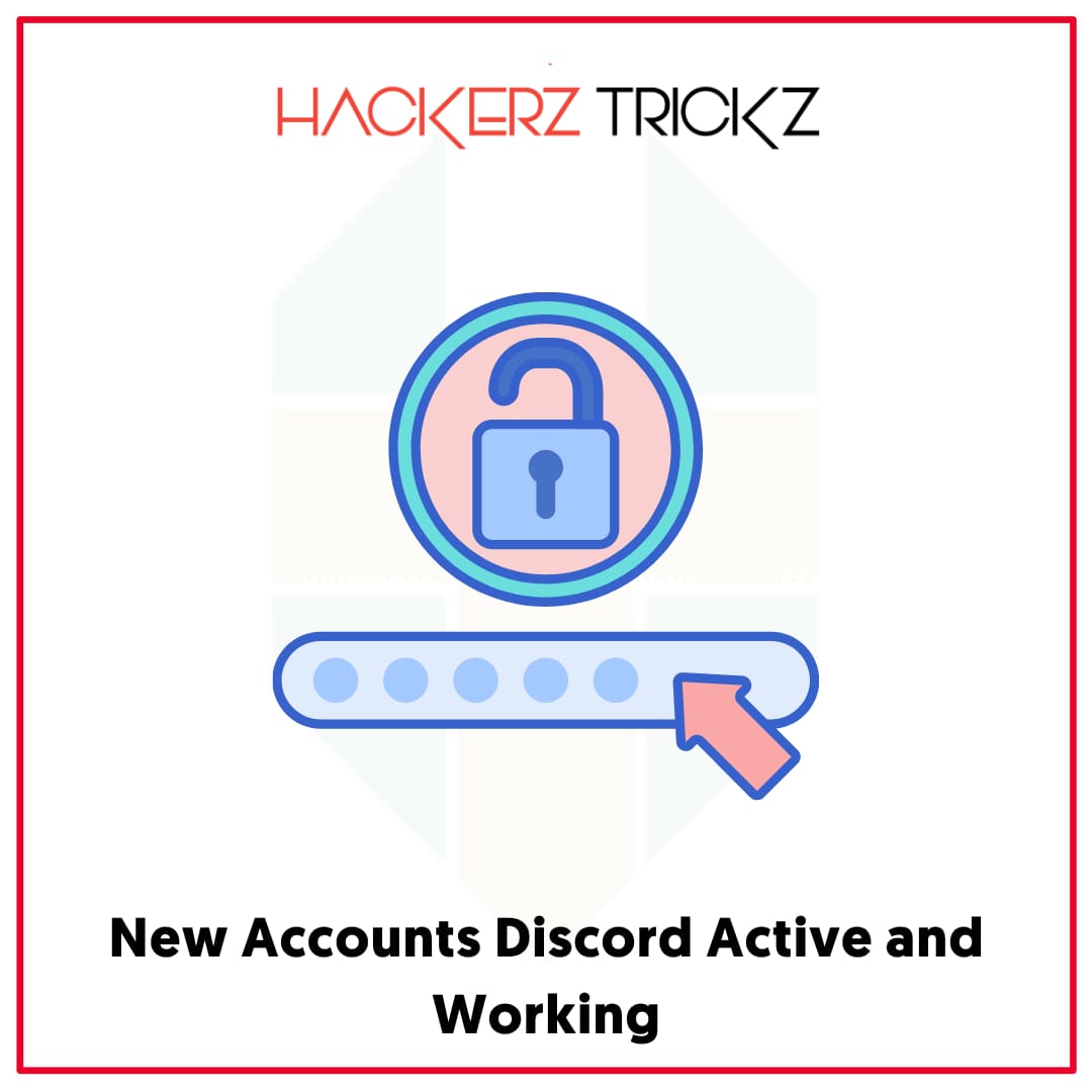 New Accounts Discord Active and Working