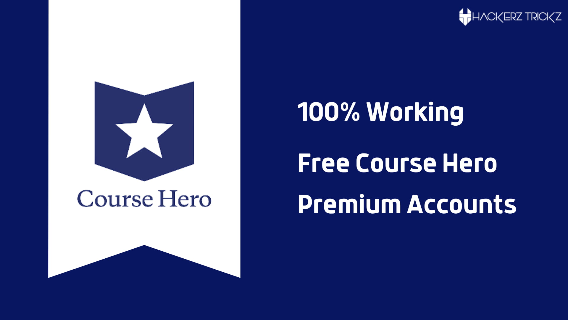 100% Working Free Course Hero Premium Accounts
