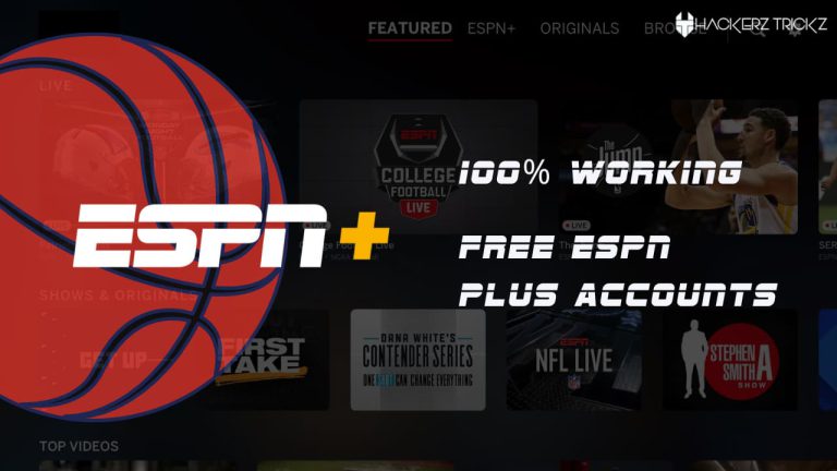 100% Working Free ESPN Plus Accounts
