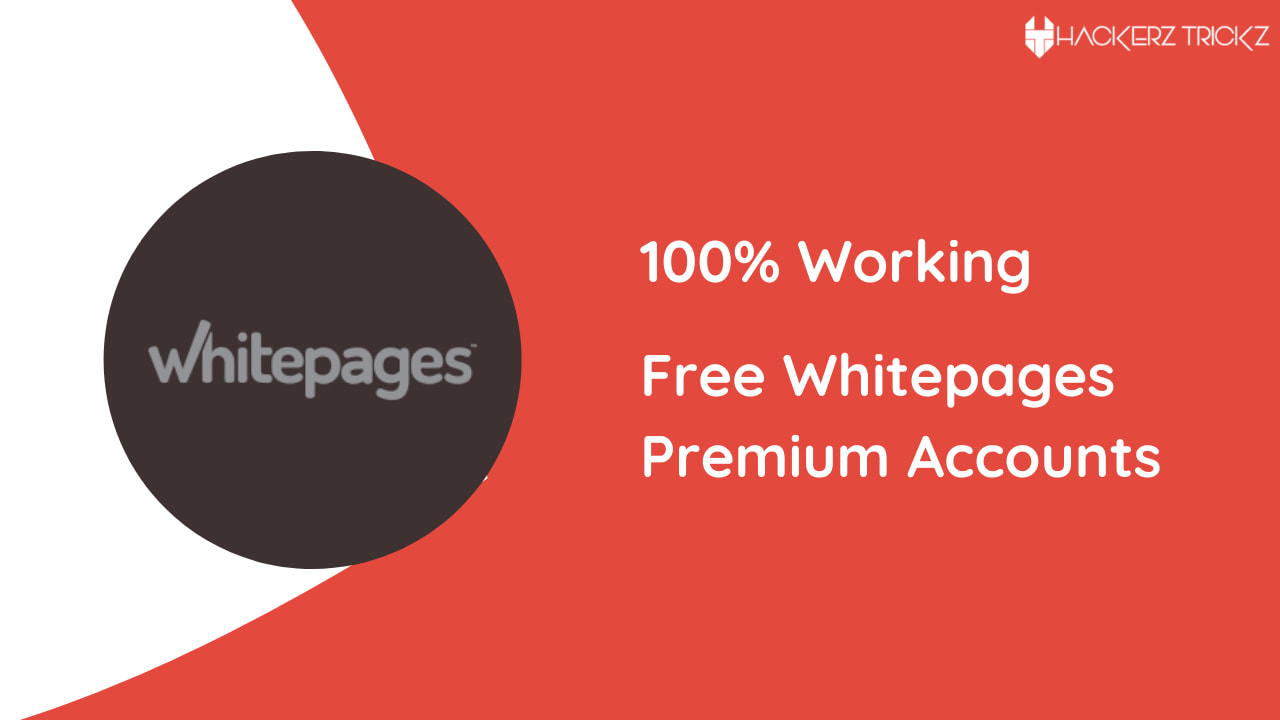 100% Working Free Whitepages Premium Accounts