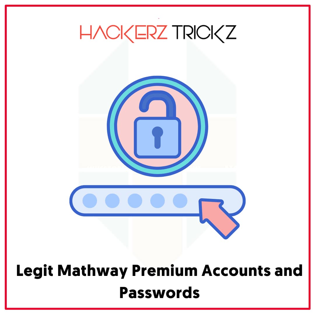 Legit Mathway Premium Accounts and Passwords