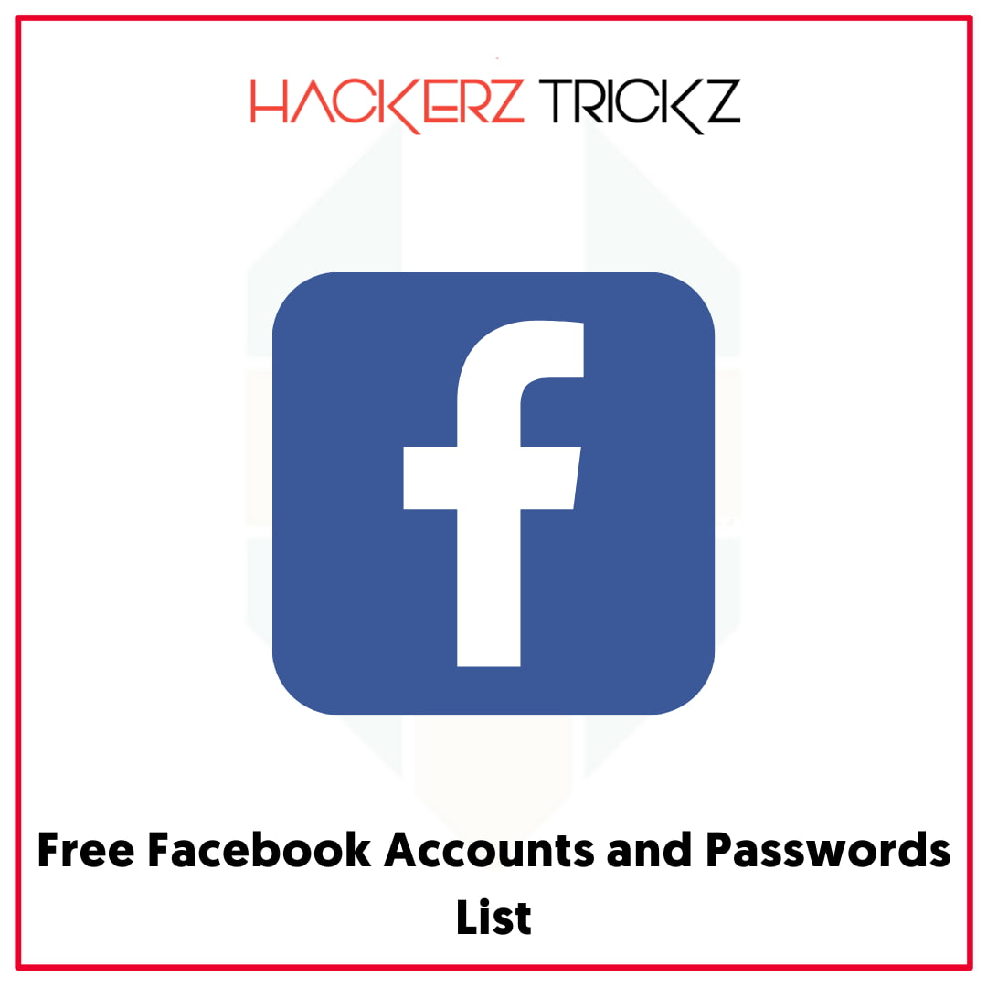 Free Facebook Accounts and Passwords List