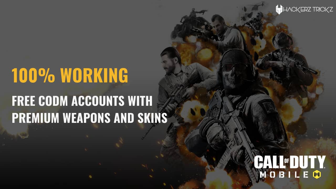 100% Working Free CoDm Accounts with Premium Weapons and Skins