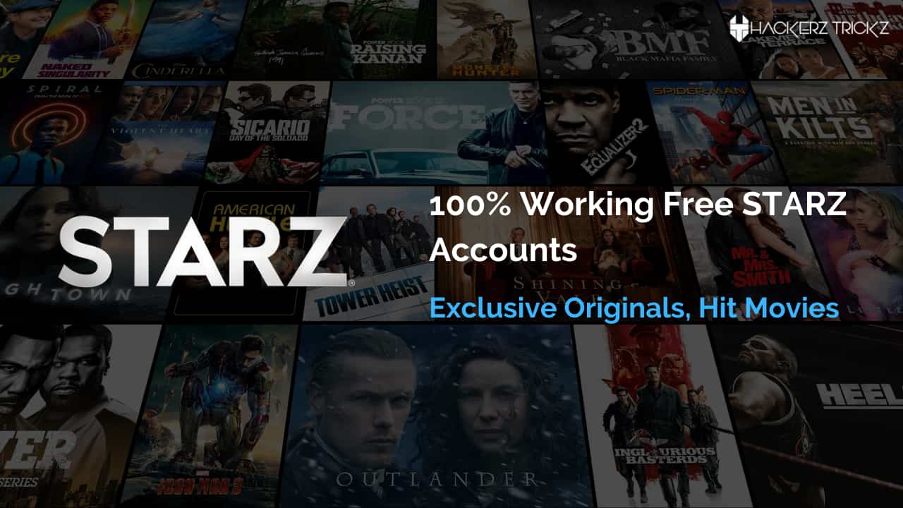 100% Working Free STARZ Accounts