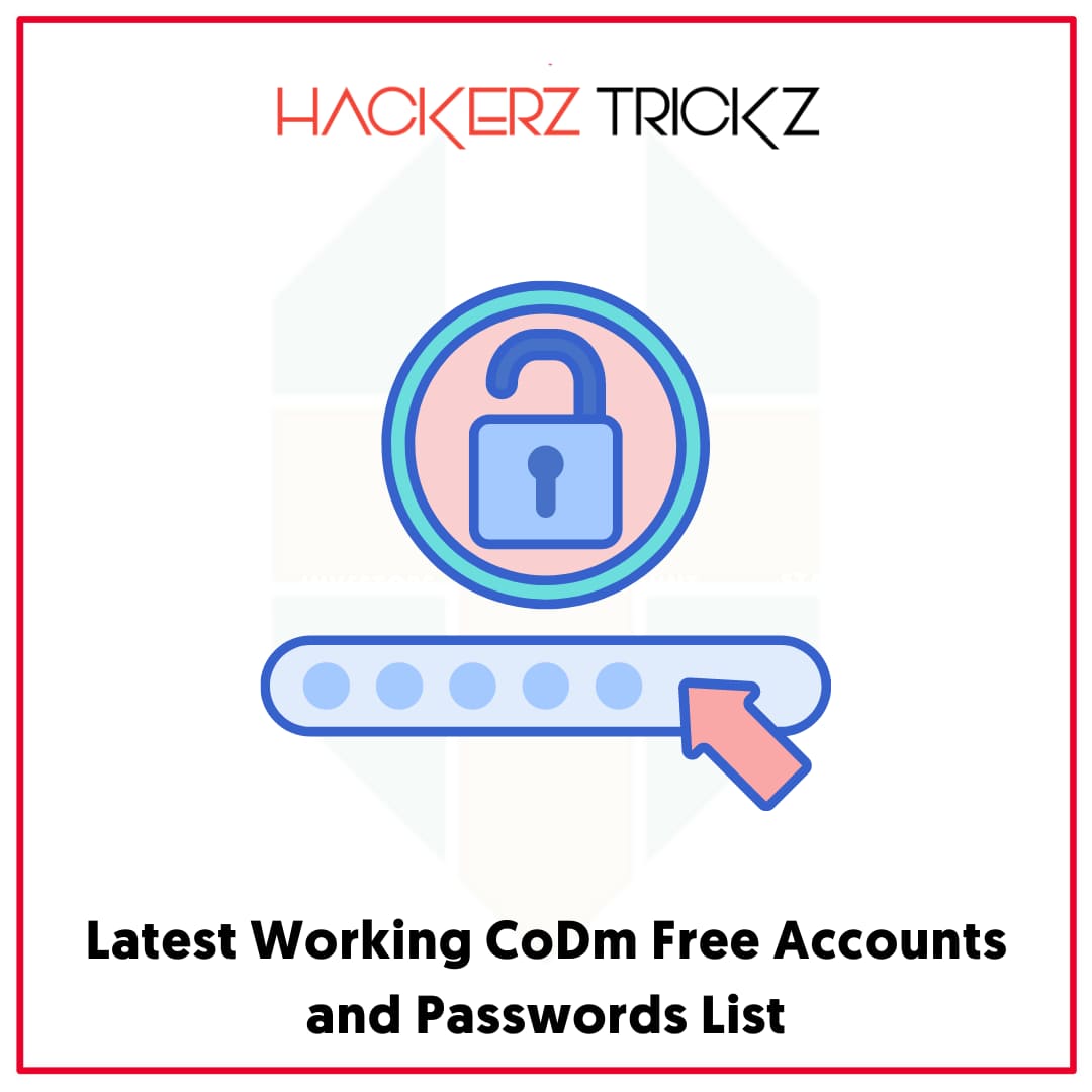 Latest Working CoDm Free Accounts and Passwords List