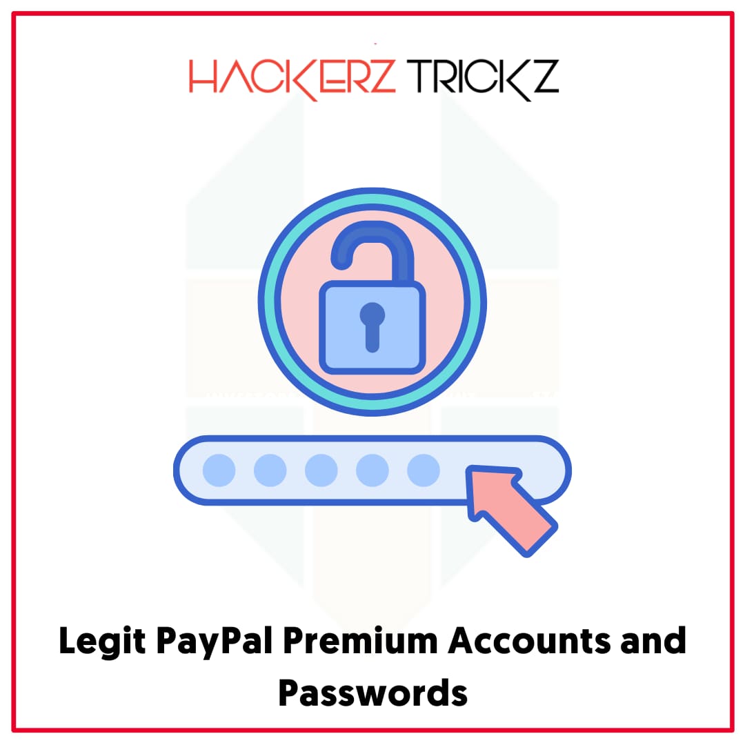 Legit PayPal Premium Accounts and Passwords