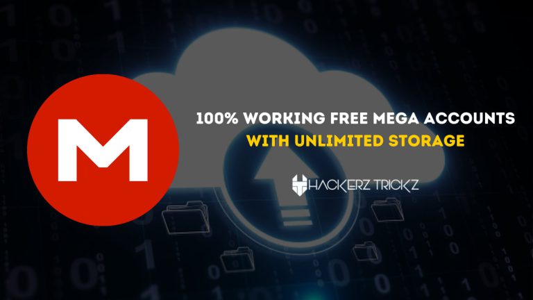 100% Working Free Mega Accounts with Unlimited Storage