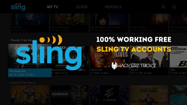 100% Working Free Sling TV Accounts