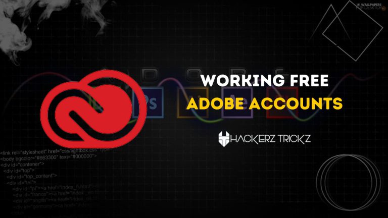 Working Free Adobe Accounts