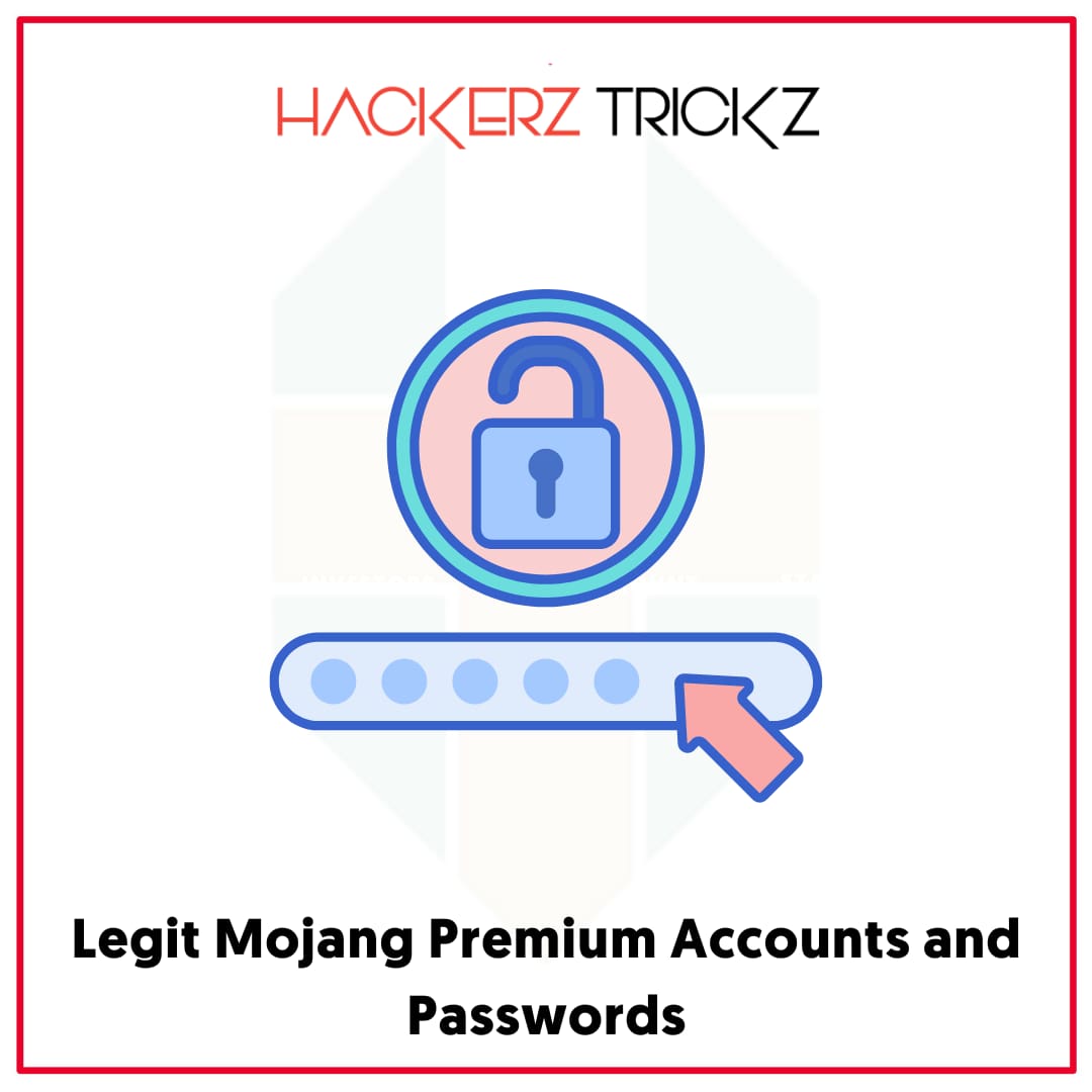 Legit Mojang Premium Accounts and Passwords