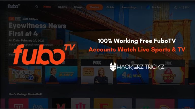 100% Working Free FuboTV Accounts