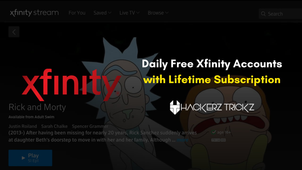 Daily Free Xfinity Accounts with Lifetime Subscription
