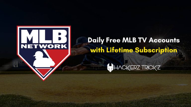 Daily Free MLB TV Accounts with Lifetime Subscription