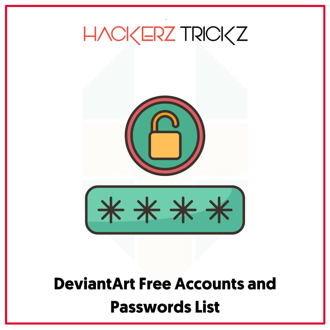 DeviantArt Free Accounts and Passwords List