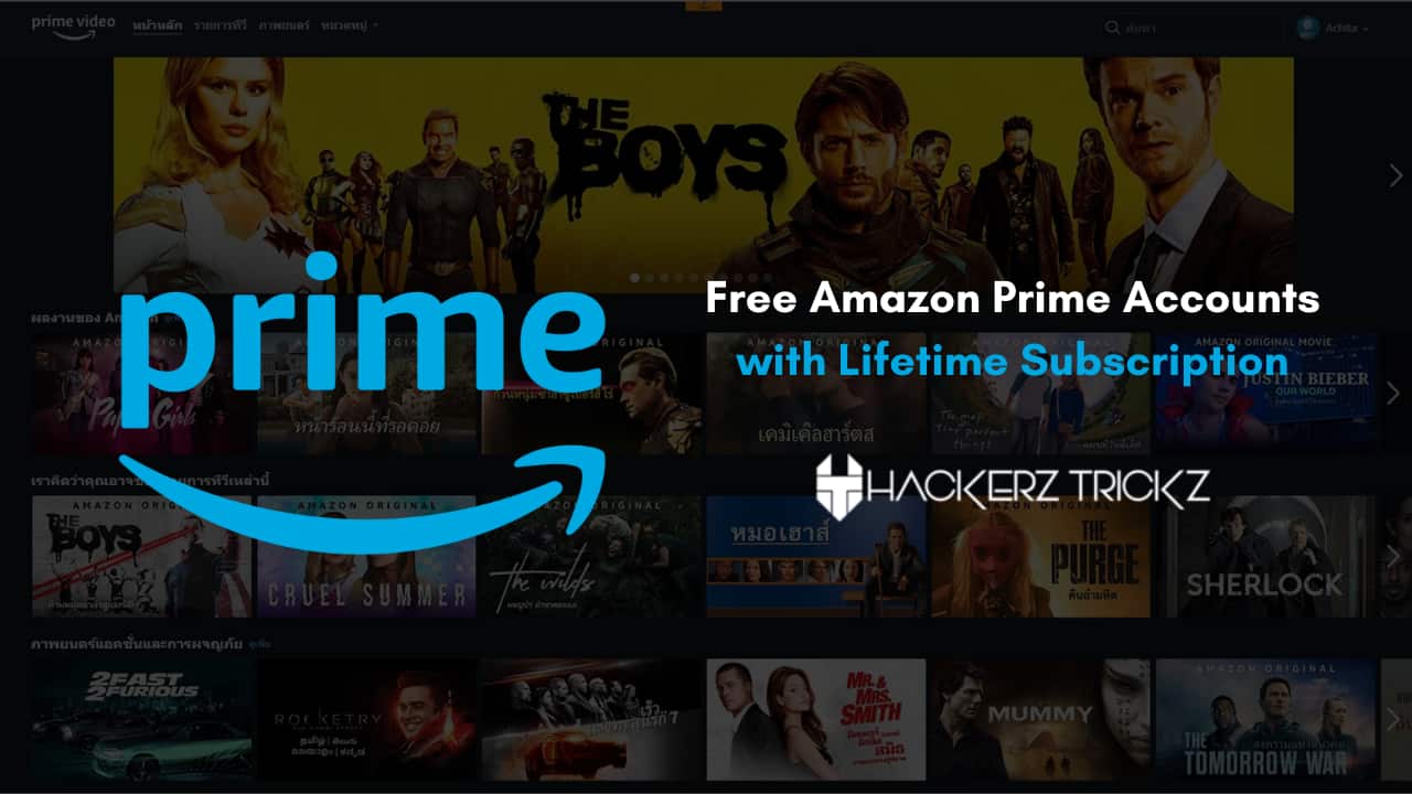 Free Amazon Prime Accounts with Lifetime Subscription