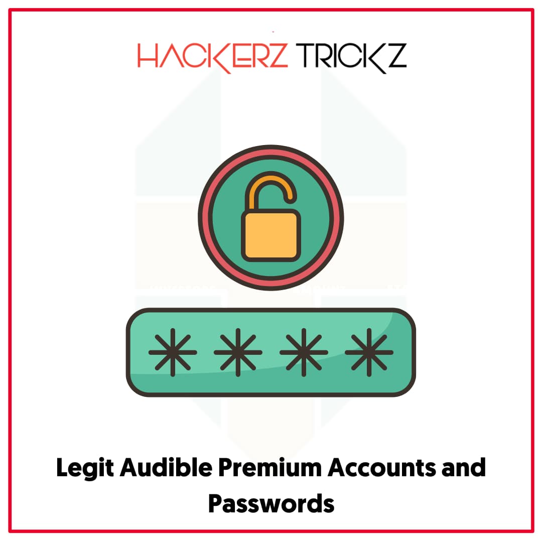 Legit Audible Premium Accounts and Passwords