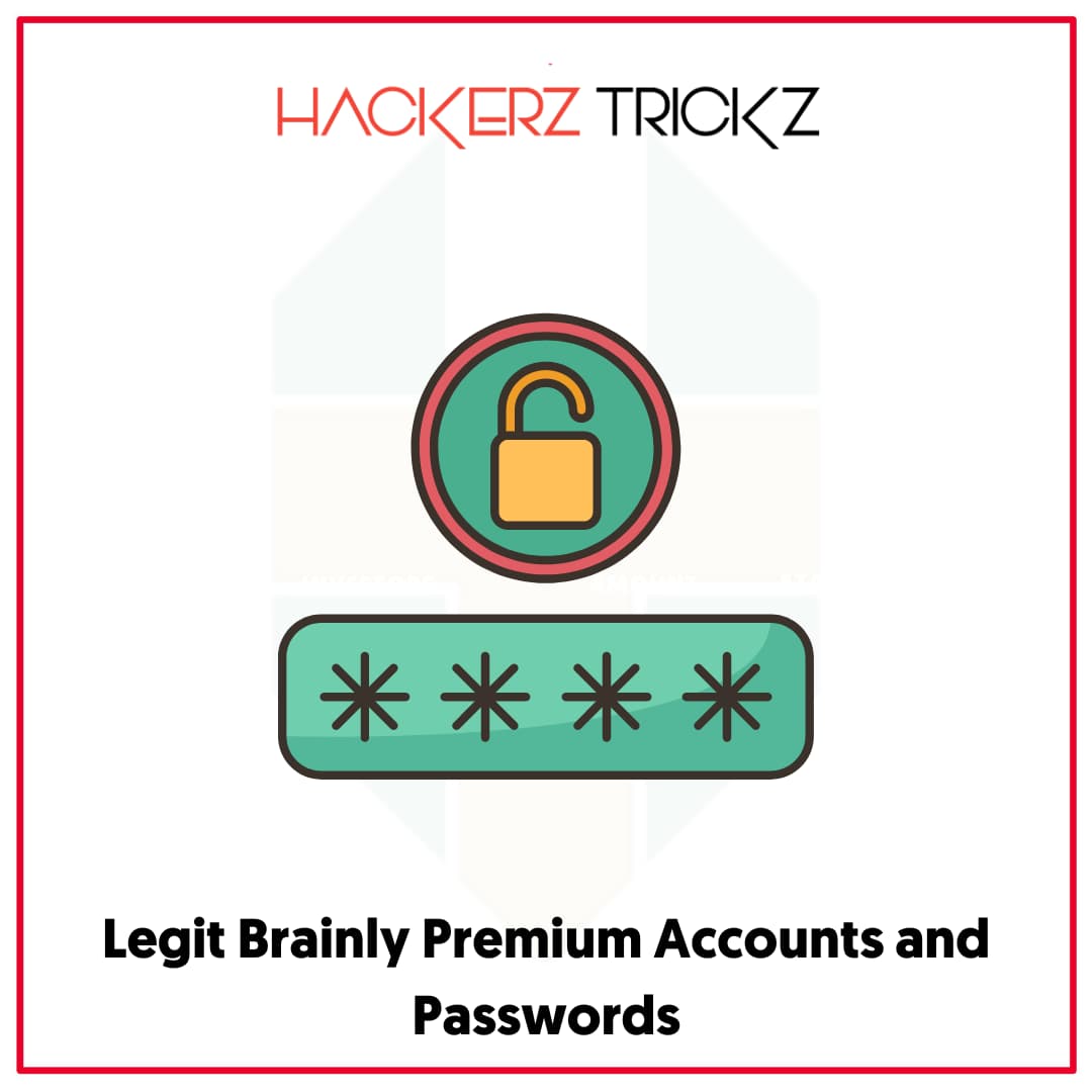 Legit Brainly Premium Accounts and Passwords