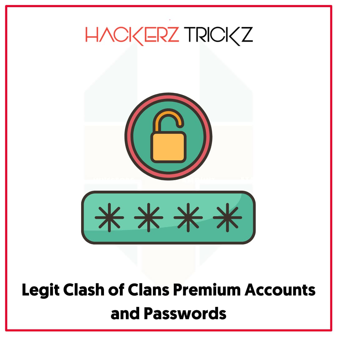 Legit Clash of Clans Premium Accounts and Passwords