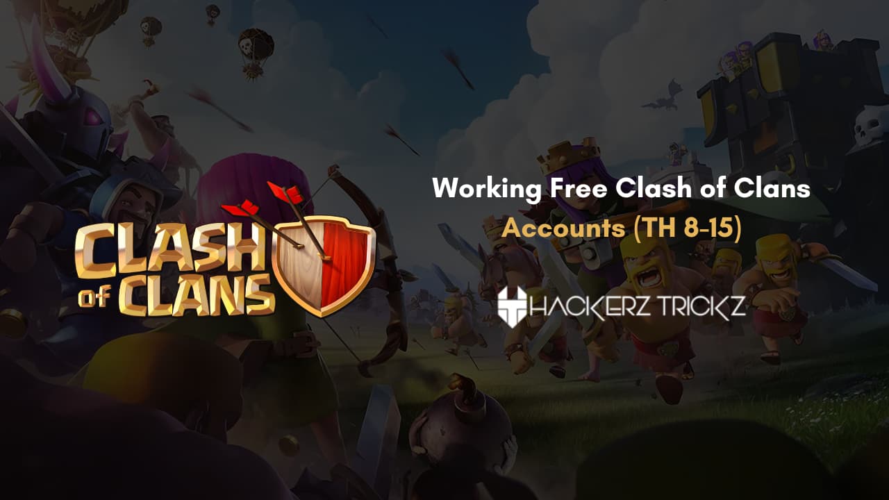 Working Free Clash of Clans Accounts