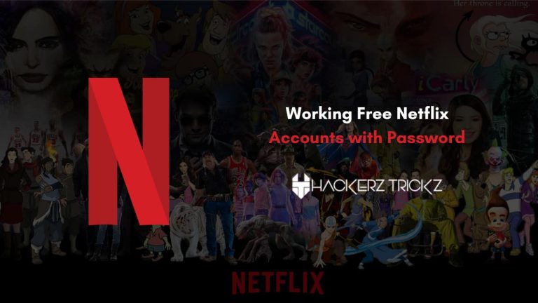 Working Free Netflix Accounts with Password