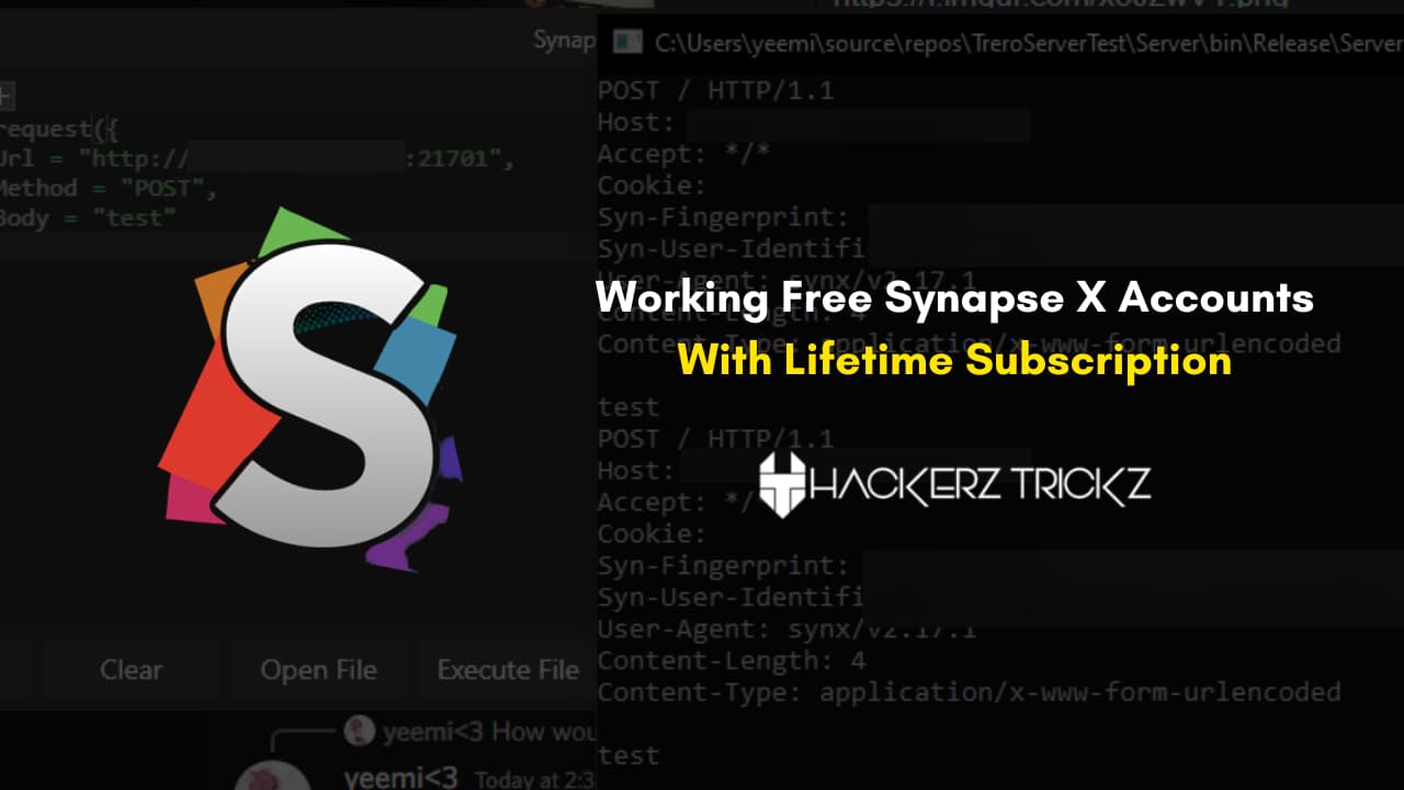 Working Free Synapse X Accounts With Lifetime Subscription