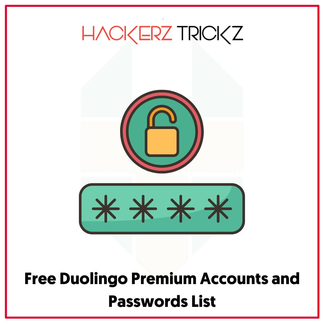 Free Duolingo Premium Accounts and Passwords List