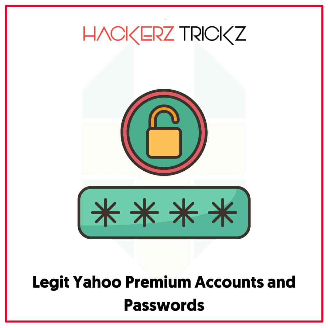 Legit Yahoo Premium Accounts and Passwords