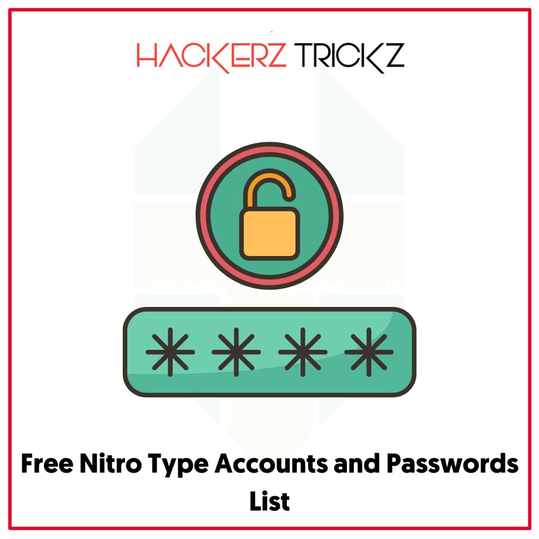 Free Nitro Type Accounts and Passwords List