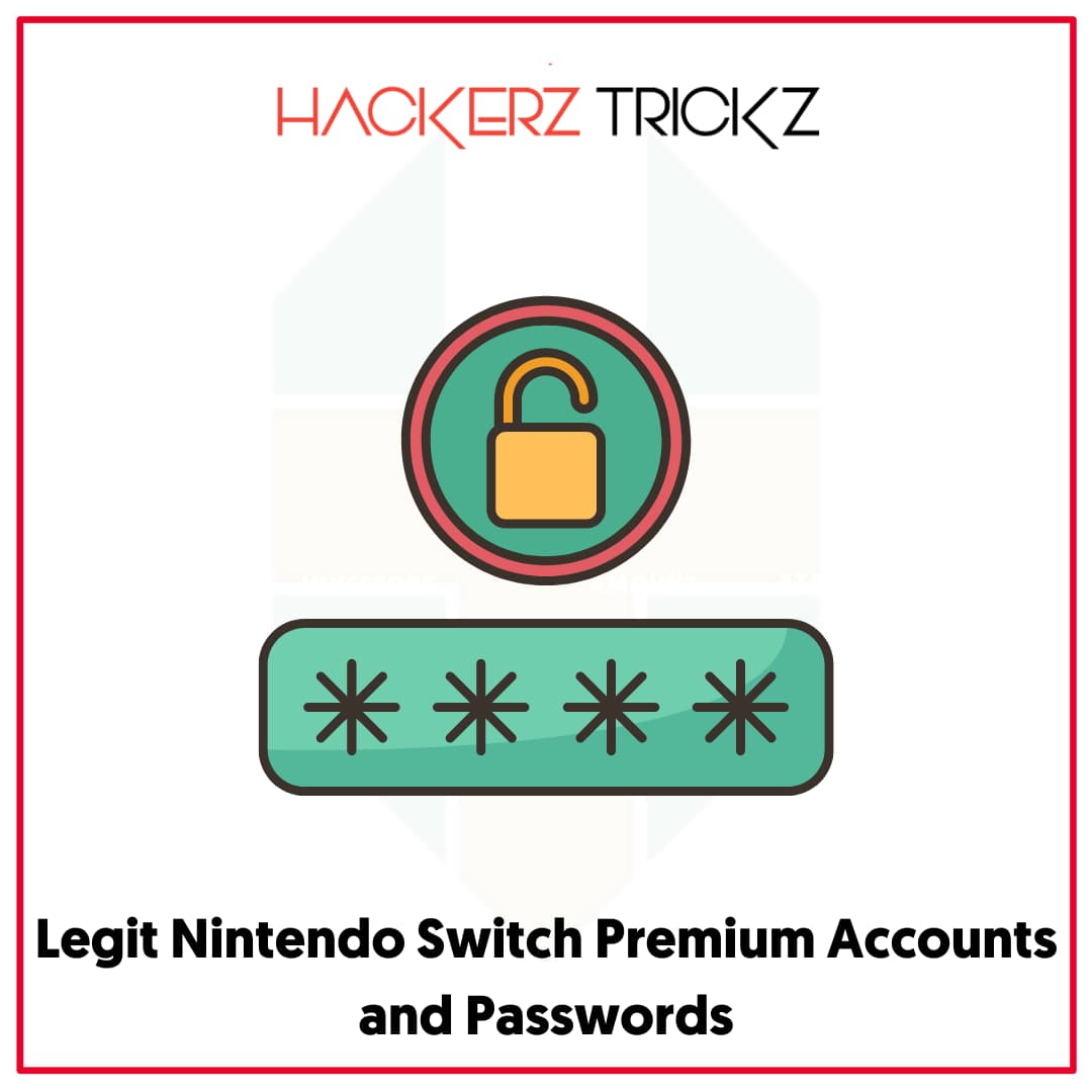Legit Nintendo Switch Premium Accounts and Passwords