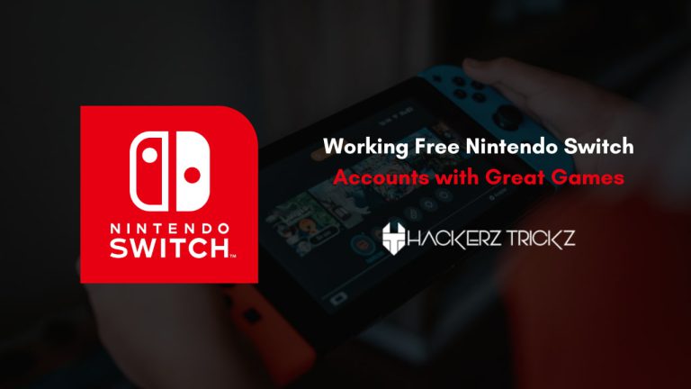 Working Free Nintendo Switch Accounts with Great Games