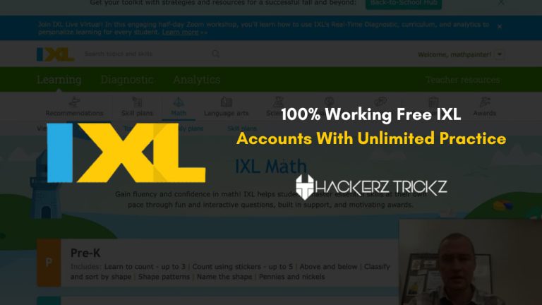 100% Working Free IXL Accounts With Unlimited Practice