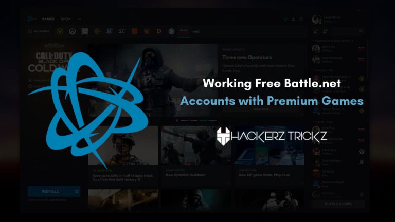 Working Free Battle.net Accounts with Premium Games