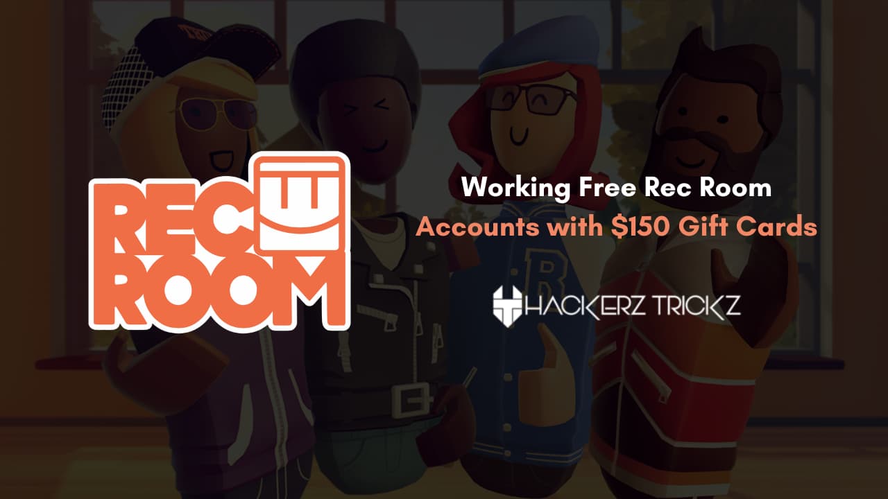 Working Free Rec Room Accounts with $150 Gift Cards