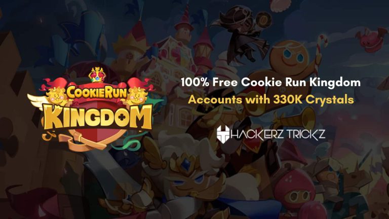 100% Free Cookie Run Kingdom Accounts with 330K Crystals