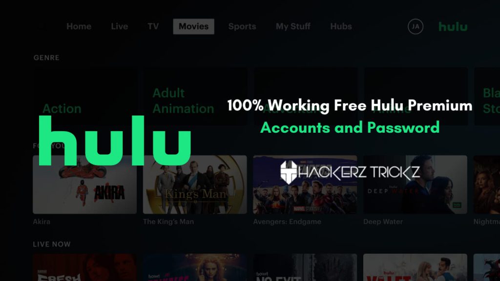 100 Working Free Hulu Premium Accounts and Password 2023