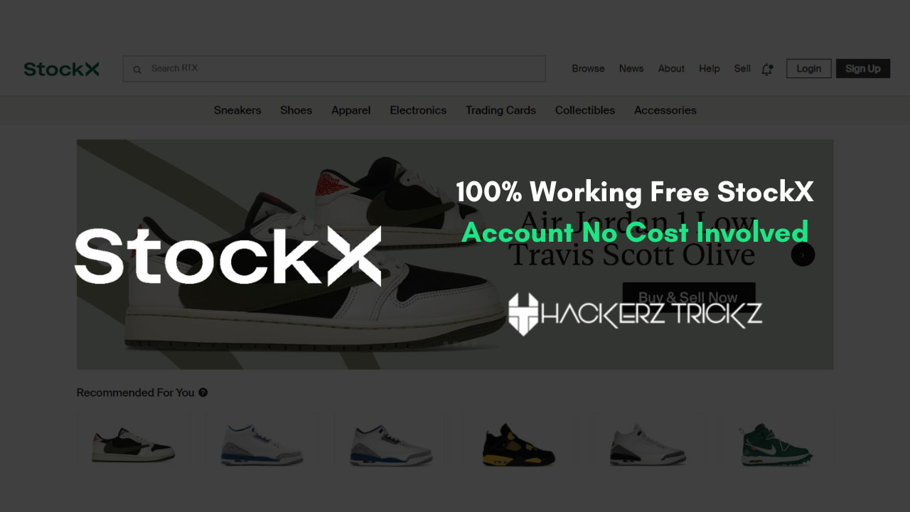 100% Working Free StockX Accounts