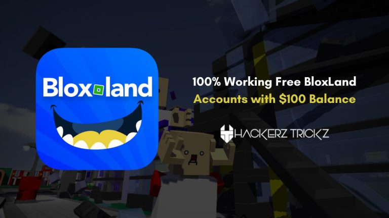 100% Working Free BloxLand Accounts with $100 Balance