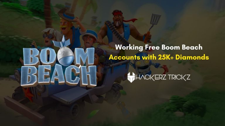 Working Free Boom Beach Accounts with 25K+ Diamonds