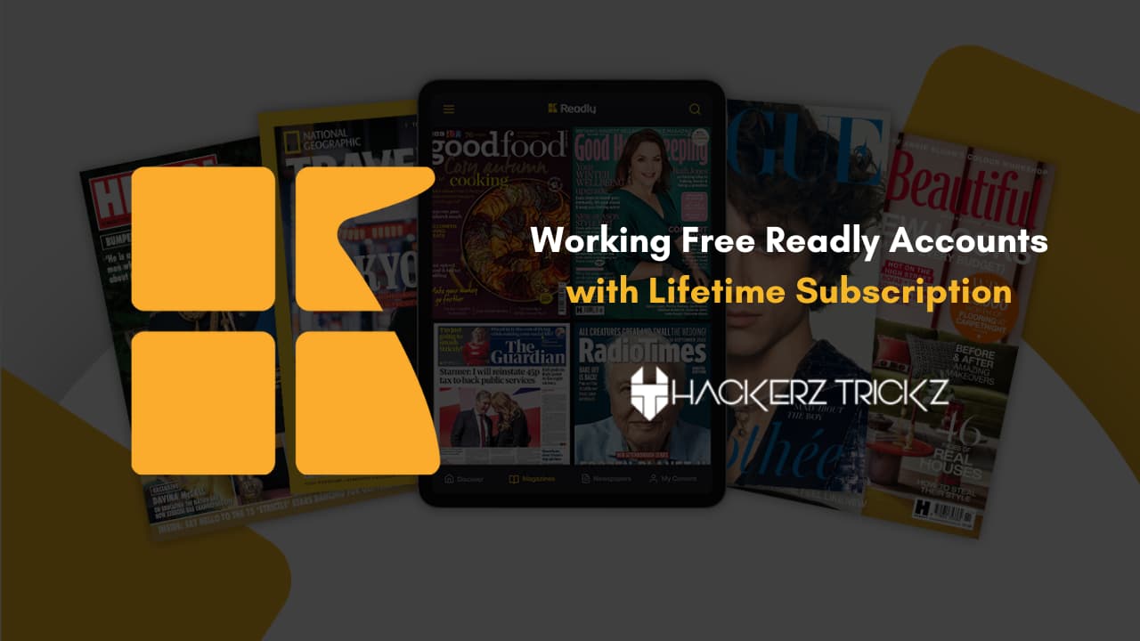 Working Free Readly Accounts with Lifetime Subscription