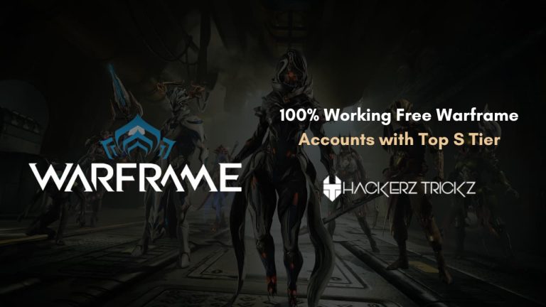 100% Working Free Warframe Accounts with Top S Tier