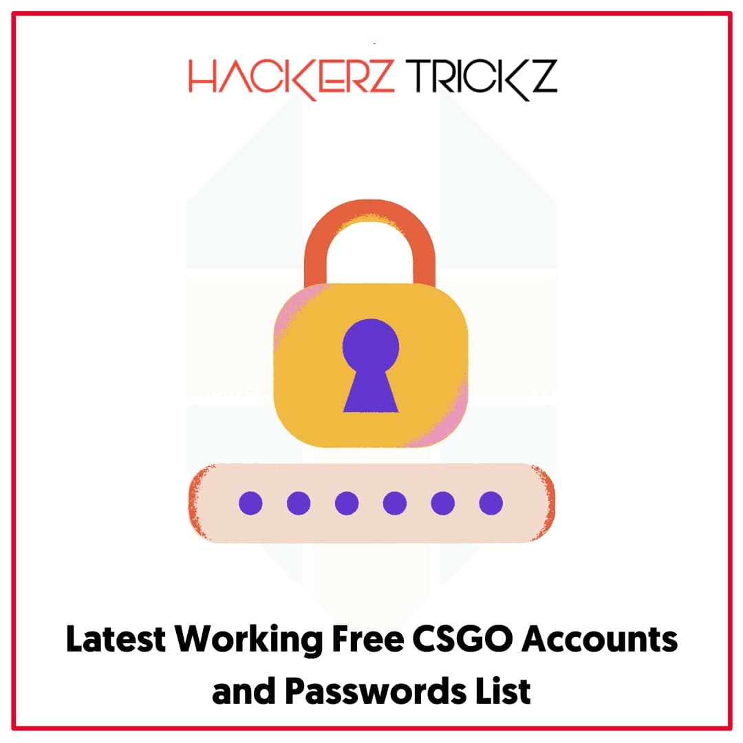 Latest Working Free CSGO Accounts and Passwords List