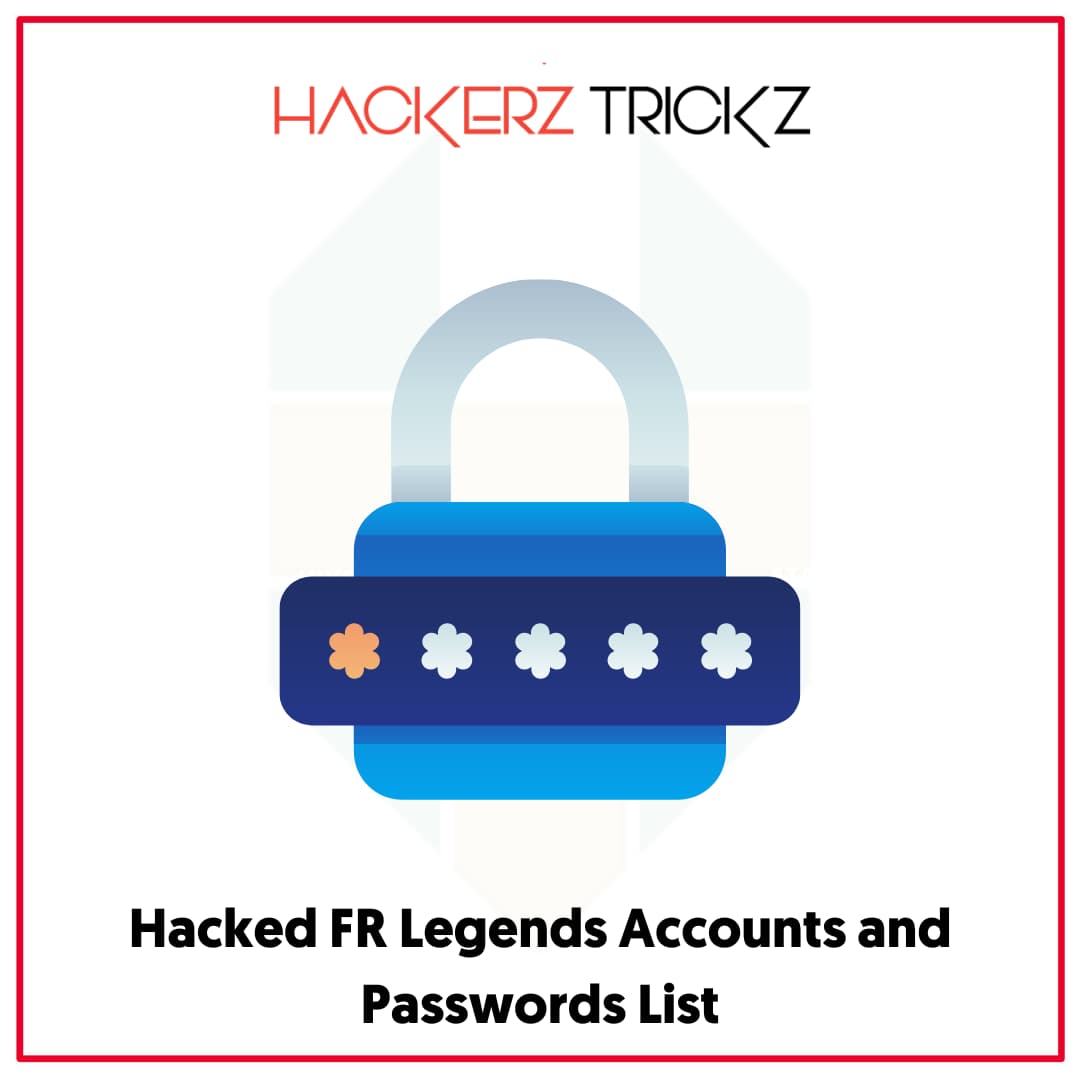 Hacked FR Legends Accounts and Passwords List