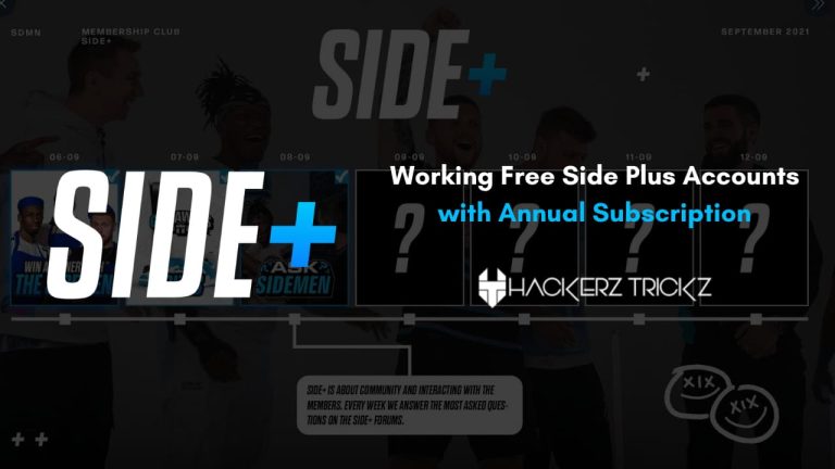 Working Free Side Plus Accounts with Annual Subscription