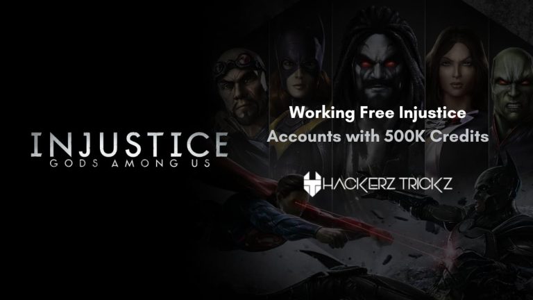 Working Free Injustice Accounts with 500K Credits