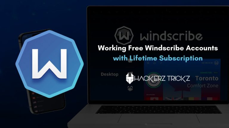 Working Free Windscribe Accounts with Lifetime Subscription