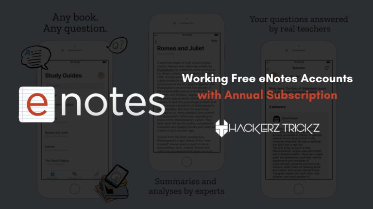 Working Free eNotes Accounts with Annual Subscription